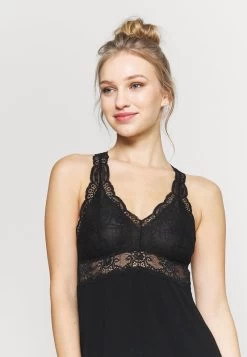 Anna Field ANNA VISCOSE DRESS - Nachthemd - Black -Frauen Geschäft cc53c87e9ae54322bf91806641c1165f