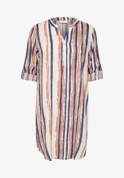 Kaffe KAIDA - Blusenkleid - Orange Blue Stripe 12 Kaffe KAIDA - Blusenkleid - Orange Blue Stripe -Frauen Geschäft cd7a94a9b63042039f5a09067236cde4