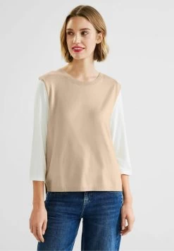 STREET ONE Top - Light Smooth Sand Melange