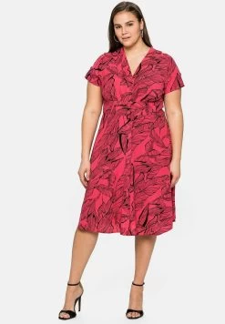 Sheego Freizeitkleid - Pink Bedruckt