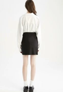 DeFacto SLIM FIT - Wickelrock - Black -Frauen Geschäft d08affa747fa498e93f0e93d66bec8ce