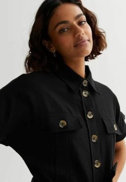 New Look PETITE BELTED UTILITY - Jumpsuit - Black -Frauen Geschäft d15a309e3f7d4fb99e8e4881a18d7de3