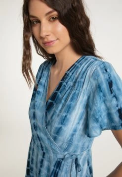 IZIA GAYA - Freizeitkleid - Blau -Frauen Geschäft d261e8b7fee947c4b517ec5fe4fee09a