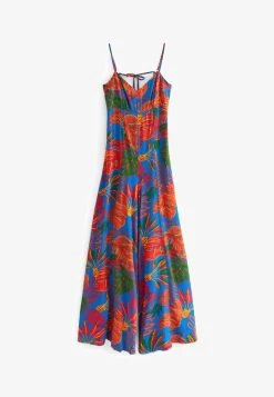 Next STRAPPY SLEEVELESS WIDE LEG STANDARD - Jumpsuit - Multi Coloured Large Scale Floral Print -Frauen Geschäft d4305de956404ebf9a0ad36aeb74f54e