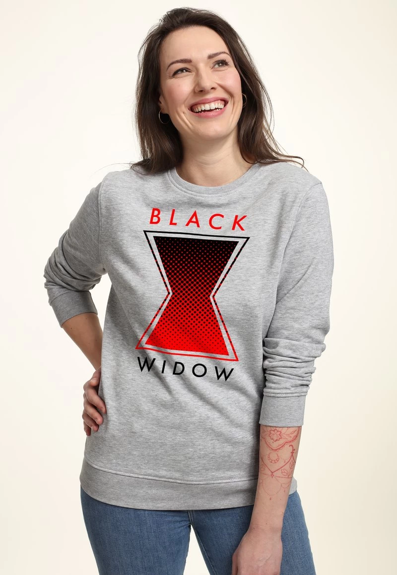 Henry Tiger BLACK WIDOW MOVIE HAFTONE SYMBOL - Sweatshirt - Heather Grey 5 Henry Tiger BLACK WIDOW MOVIE HAFTONE SYMBOL - Sweatshirt - Heather Grey – Bild 3