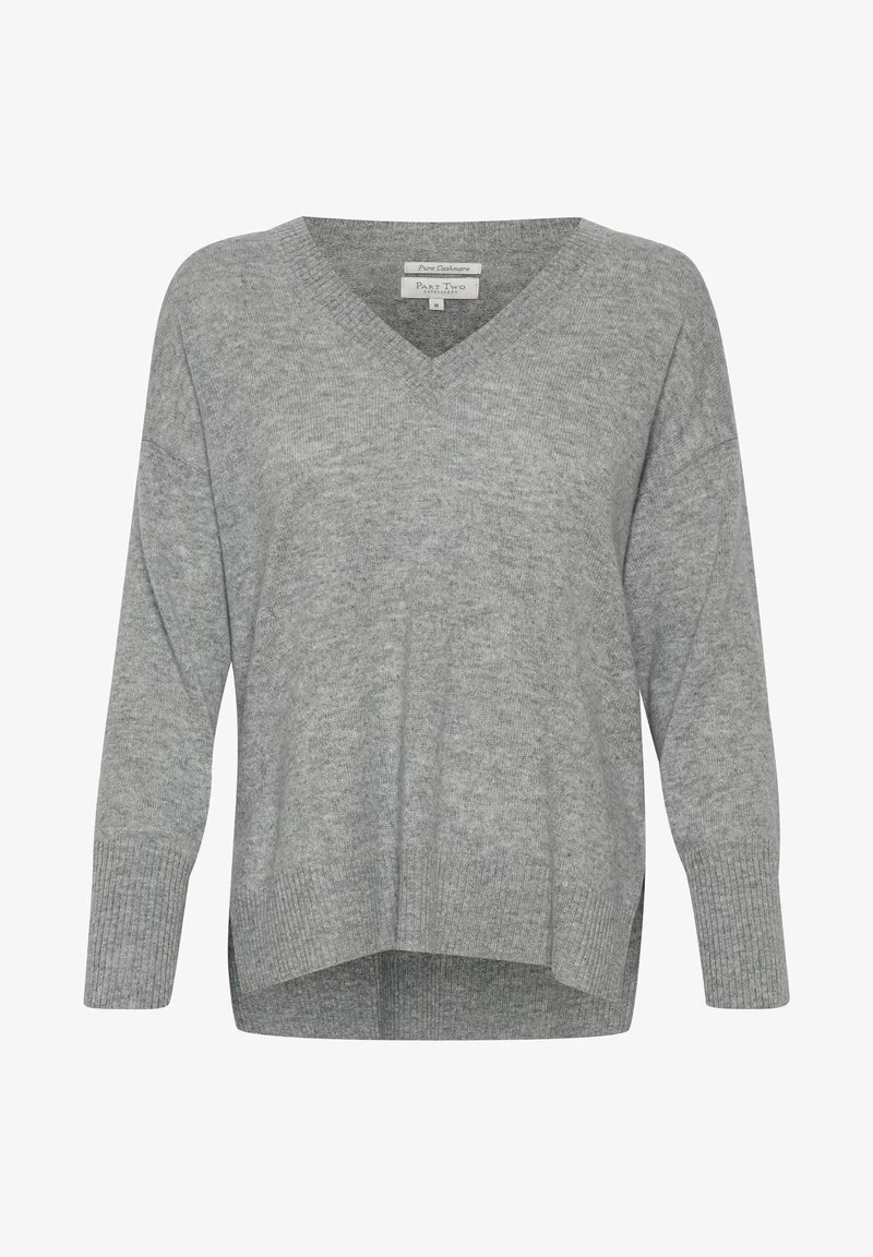 Part Two HELLINPW CASHMERE - Strickpullover - Grey Melange 4 Part Two HELLINPW CASHMERE - Strickpullover - Grey Melange – Bild 2