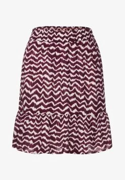 STREET ONE MIT ZICK-ZACK-PRINT - A-Linien-Rock - Rot -Frauen Geschäft dab647dad4344cc79c6fb7e914db319e