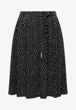 Ragwear OLINA - A-Linien-Rock - Black -Frauen Geschäft dc17d0fbd8f845a595466b52ec40dab8 1