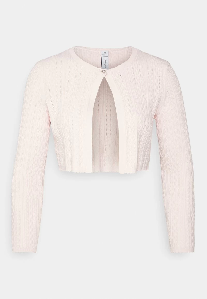 Needle & Thread TEXTURED KNIT CROP - Strickjacke - Pink 8 Needle & Thread TEXTURED KNIT CROP - Strickjacke - Pink – Bild 6