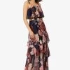 APART Maxikleid - Navy Multicolor