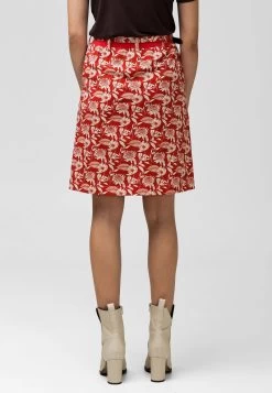 I THINK I LOVE YOU - FLORAL - A-Linien-Rock - Red -Frauen Geschäft df3cc27804be4cbc9f7a271954e96cc3