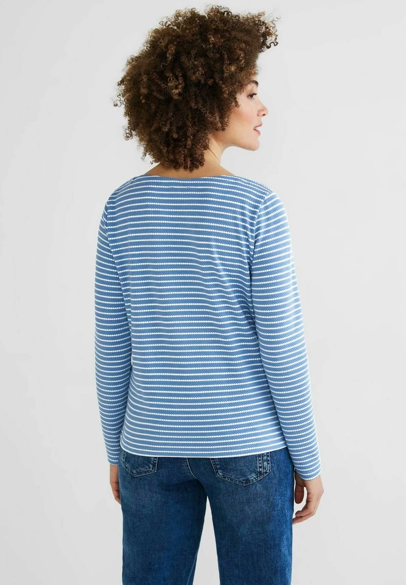 STREET ONE SOFTES STRUKTUR - Langarmshirt - Blau 4 STREET ONE SOFTES STRUKTUR - Langarmshirt - Blau – Bild 2