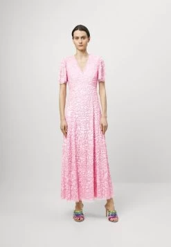 Needle & Thread DAPHNE V NECK ANKLE GOWN - Ballkleid - Bright Pink