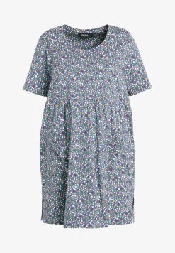 Ulla Popken LONG STIPPELTJES RONDE HALS KORTE MOUWEN - Bluse - Multicoloured 13 Ulla Popken LONG STIPPELTJES RONDE HALS KORTE MOUWEN - Bluse - Multicoloured -Frauen Geschäft e3b9a5b844224b87a5291d94b8b64706