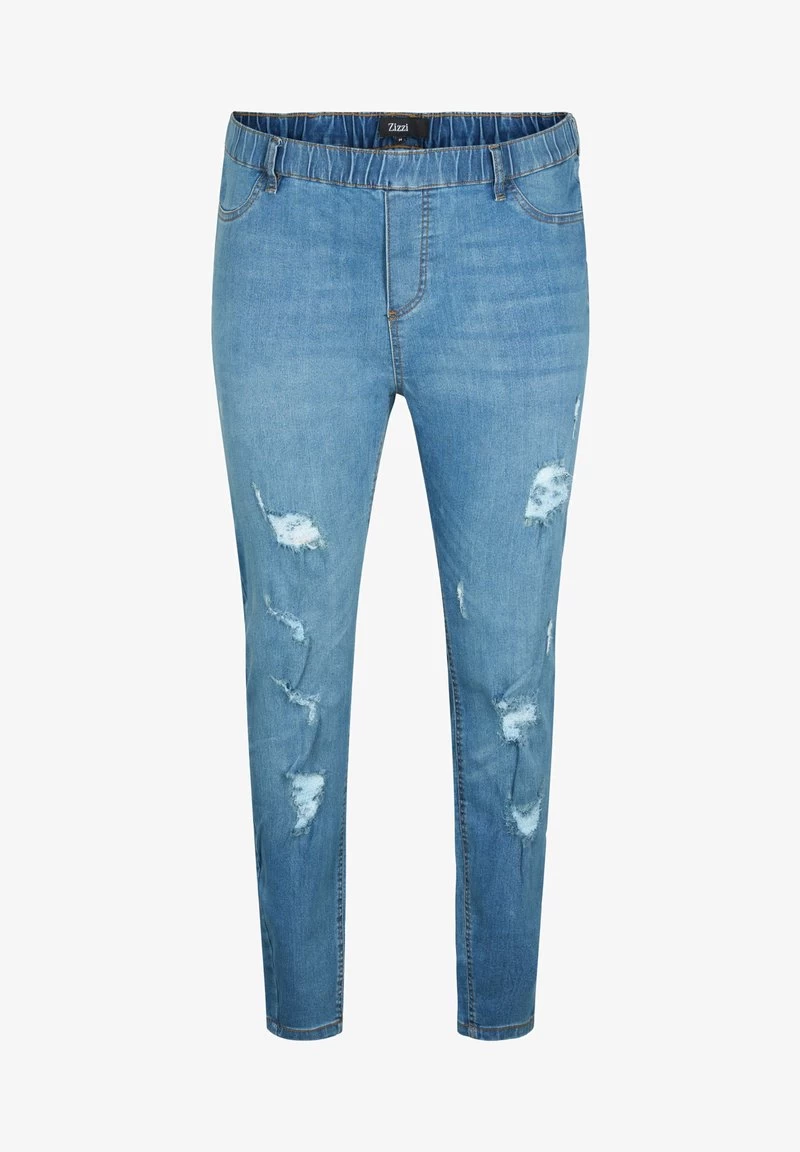 Zizzi MIT RISSEN - Jeggings - Blue Denim 6 Zizzi MIT RISSEN - Jeggings - Blue Denim – Bild 4