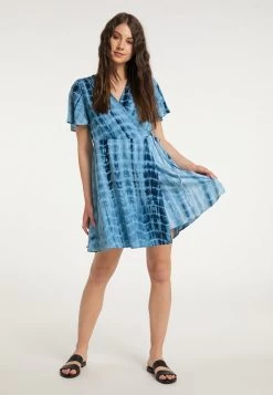 IZIA GAYA - Freizeitkleid - Blau -Frauen Geschäft e619265ae27943428777e0e4cb8eda52