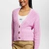 ESPRIT TAPE STITCH - Strickjacke - Lilac -Frauen Geschäft e736cc0b244644468d15cd6843d7a637