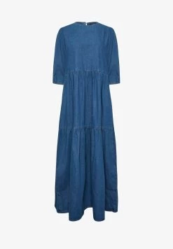 TIERED - Jeanskleid - Blue 12 TIERED - Jeanskleid - Blue -Frauen Geschäft e8ea1fc8e6b44403bf85965a8118626f