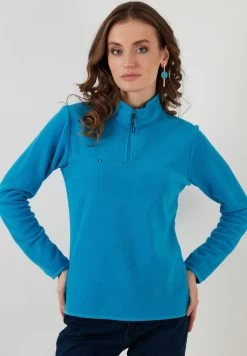 LELA Fleecepullover - Turquoise -Frauen Geschäft e90152505a264618a29db2691fb941e0 1