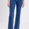 MIT STEG - Flared Jeans - Denim Stone