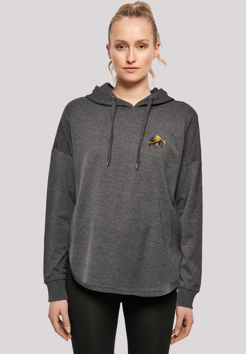 F4NT4STIC RAINBOW TURTLE - Kapuzenpullover - Charcoal 3 F4NT4STIC RAINBOW TURTLE - Kapuzenpullover - Charcoal