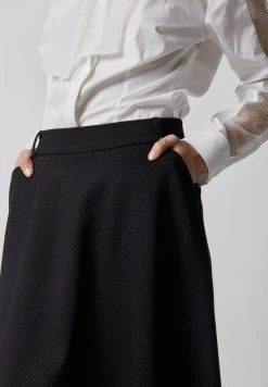 WITH GLITTERING PATTERNS - A-Linien-Rock - Black 10 WITH GLITTERING PATTERNS - A-Linien-Rock - Black -Frauen Geschäft f3eddeb647294144ac990495f4cd40de