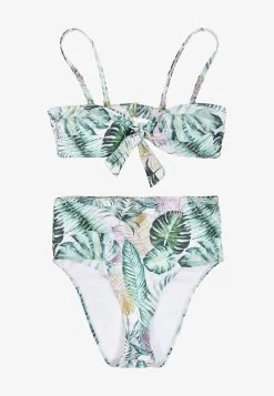 URBAN CLASSICS SET - Bikini - Leaf White -Frauen Geschäft f4ed9e2bacc349fc8662301b2020e26b