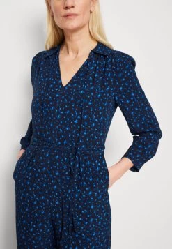 Marks & Spencer TIE NECK - Jumpsuit - Navy Mix -Frauen Geschäft f4f94f2a195b4a6d96f6a792de7f5dbd