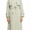 ESPRIT LONG - Trenchcoat - Dusty Green