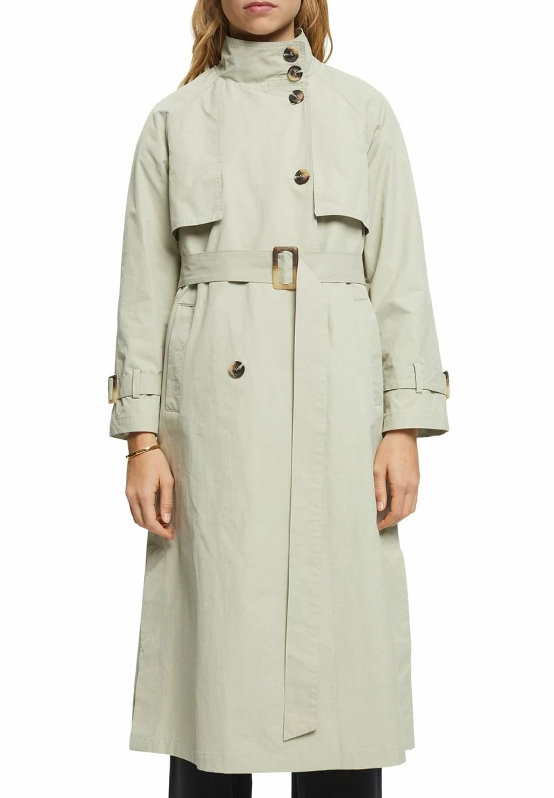 ESPRIT LONG - Trenchcoat - Dusty Green 3 ESPRIT LONG - Trenchcoat - Dusty Green