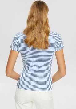 ESPRIT STRIPED - T-Shirt Print - Blue -Frauen Geschäft f63ed4efeec948a59e2f08ba3d2c102d