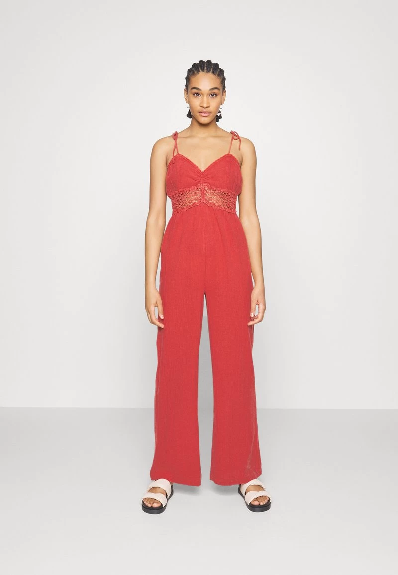 BDG Urban Outfitters Jumpsuit - Red 3 BDG Urban Outfitters Jumpsuit - Red