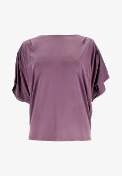 Bestseller 1 MIT FALTEN - T-Shirt Print - Dunkellila