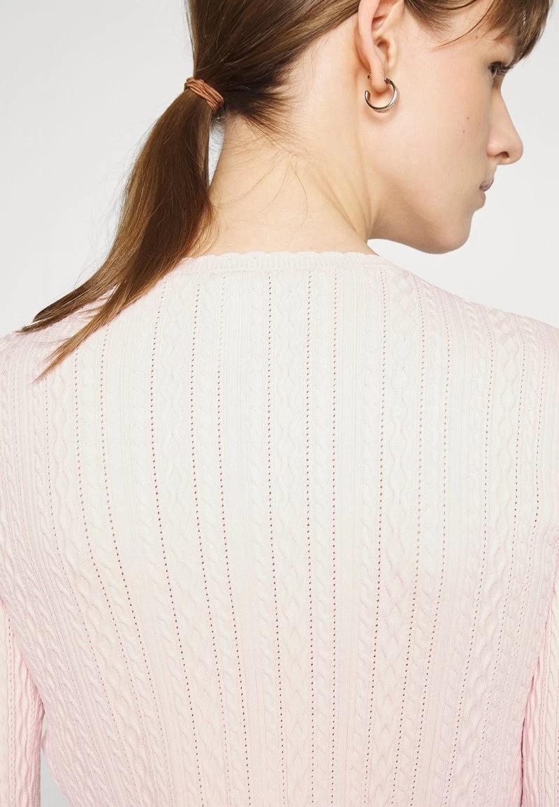 Needle & Thread TEXTURED KNIT CROP - Strickjacke - Pink 6 Needle & Thread TEXTURED KNIT CROP - Strickjacke - Pink – Bild 4