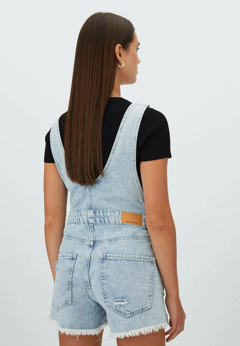 Stradivarius Latzhose - Light Blue 5 Stradivarius Latzhose - Light Blue – Bild 3