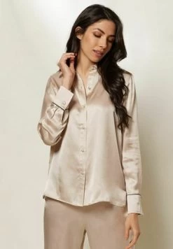 EASTON MIT U ELASTISCHEM BUND IN VERSCH FAR - Bluse - Braun 13 EASTON MIT U ELASTISCHEM BUND IN VERSCH FAR - Bluse - Braun -Frauen Geschäft f8f555f32abc4e4bb02496411d0abe16