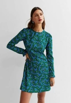 New Look FLORAL CREW NECK LONG SLEEVE MINI TEA - Freizeitkleid - Green Pattern 12 New Look FLORAL CREW NECK LONG SLEEVE MINI TEA - Freizeitkleid - Green Pattern -Frauen Geschäft f921687321964b1b823a06b11c175d7b 1