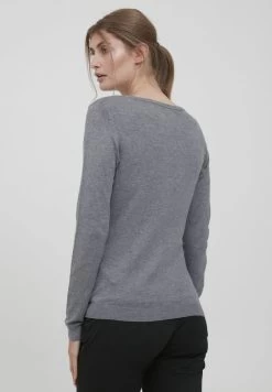 OXMO OXEDDA - Strickpullover - Grey Mel 10 OXMO OXEDDA - Strickpullover - Grey Mel -Frauen Geschäft f9bb724571504d9585468247dc0ad0da