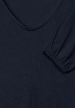 STREET ONE MIT GUMMIZUG IM SAUM - Langarmshirt - Blau -Frauen Geschäft f9f31c0c871f47b880448b2a5719c146