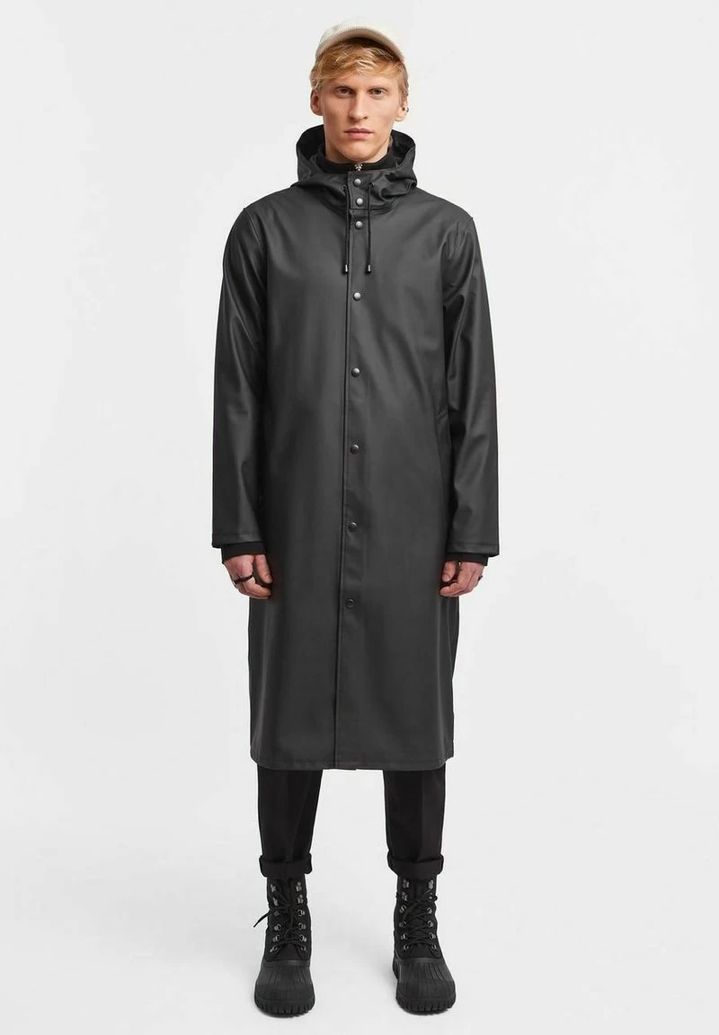 Stutterheim STOCKHOLM LONG PRINT - Regenjacke / Wasserabweisende Jacke - Black 3 Stutterheim STOCKHOLM LONG PRINT - Regenjacke / Wasserabweisende Jacke - Black
