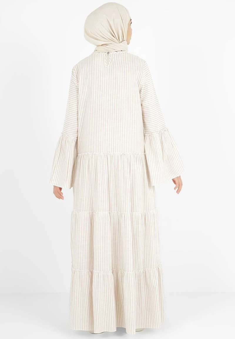 STRIPE - CREW NECK - MODEST - TAVIN - Maxikleid - Light Pink 5 STRIPE - CREW NECK - MODEST - TAVIN - Maxikleid - Light Pink – Bild 3