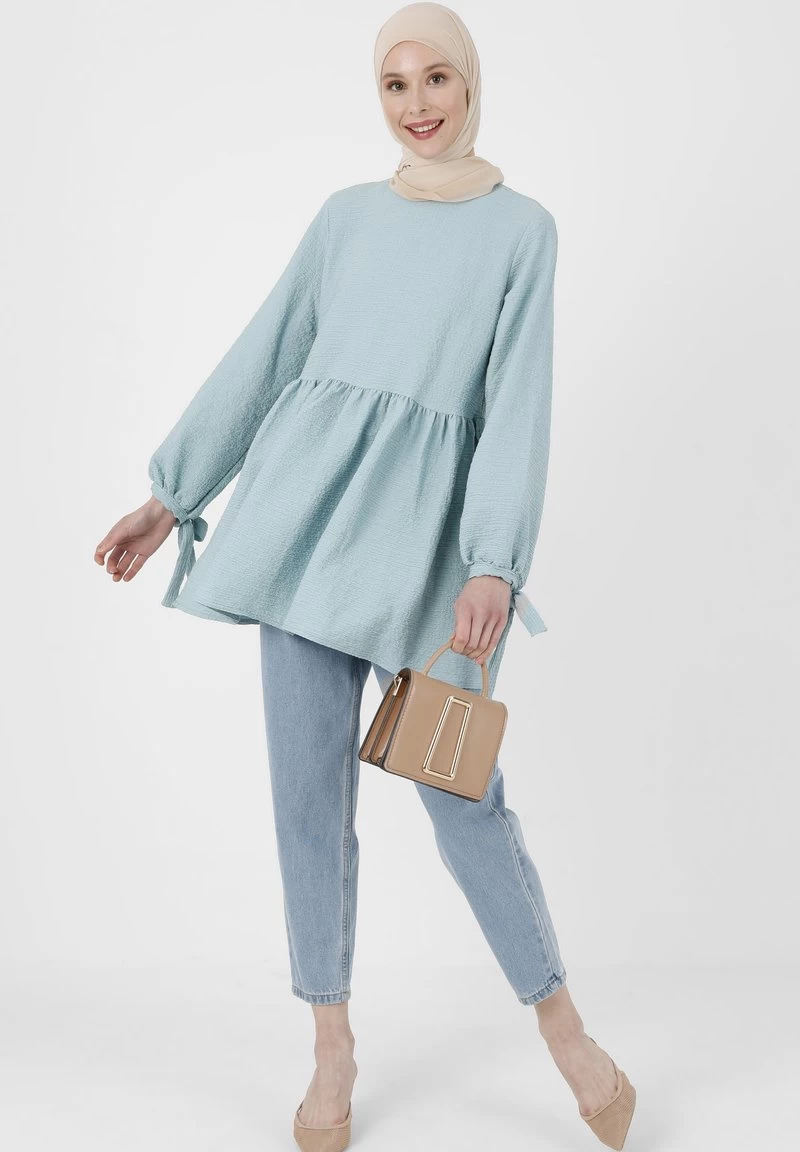 ALMOND REFKA - Tunika - Blue 4 ALMOND REFKA - Tunika - Blue – Bild 2