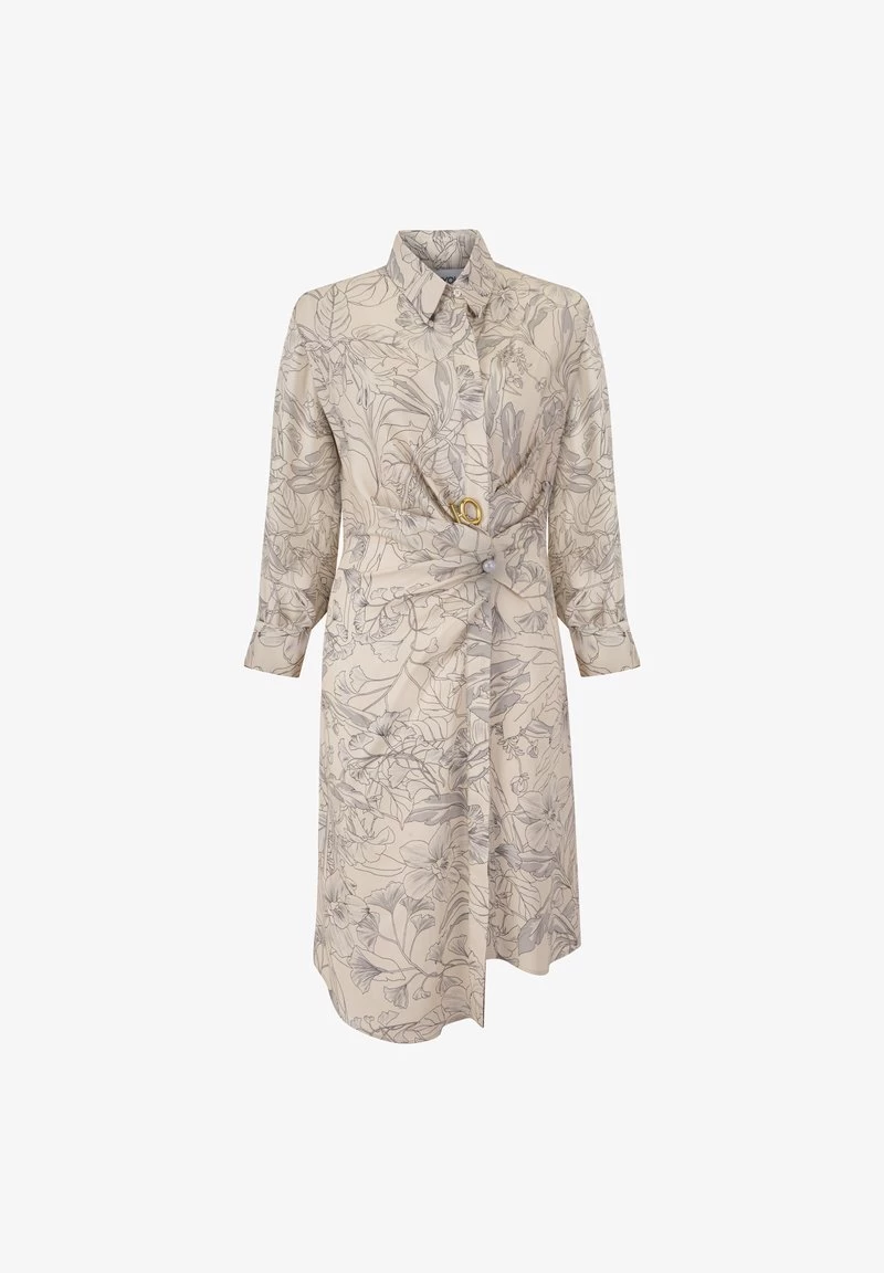 Ipekyol REGULAR FIT FLORAL PATTERN WITH METAL ACCESSORIES - Blusenkleid - Natural 8 Ipekyol REGULAR FIT FLORAL PATTERN WITH METAL ACCESSORIES - Blusenkleid - Natural – Bild 6